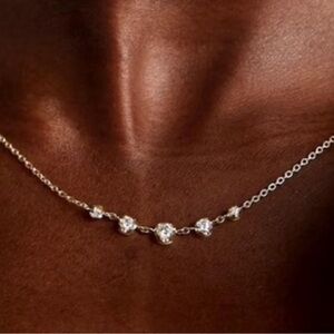 Jennifer Meyer-5 Illusion-Set Graduated Diamond Accent Necklace